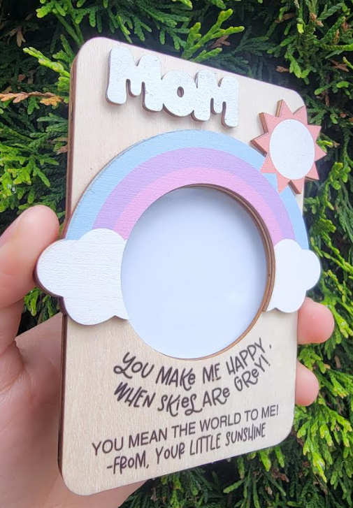 Wooden Photo Frame with magnets  for sublimation