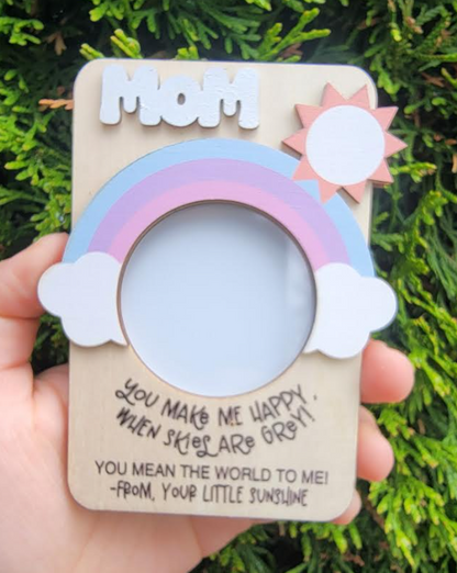 Wooden Photo Frame with magnets  for sublimation