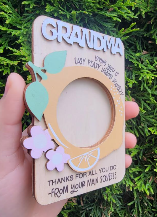 Wooden Photo Frame with magnets  for sublimation
