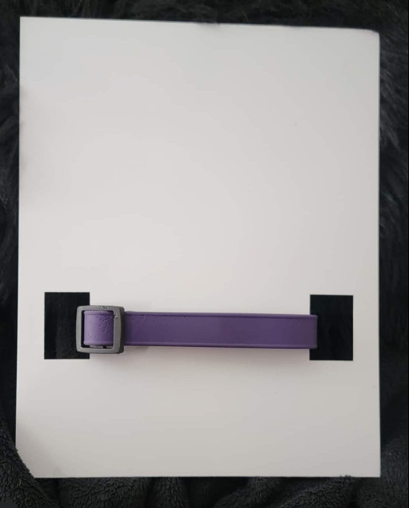 Aluminum sublimation Sheet 8 x 10 inch memorial pet collar holder Front View - Sublimation Blank Canada | WestCoastCraft
