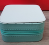 PU Leather Sublimation Jewelry Box Blank | Custom Keepsake Box Canada back view - Sublimation Blank Canada | WestCoastCraft