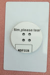 Sublimation MDF Santa Button with Card Blank front view - Sublimation Blank Canada | WestCoastCraft