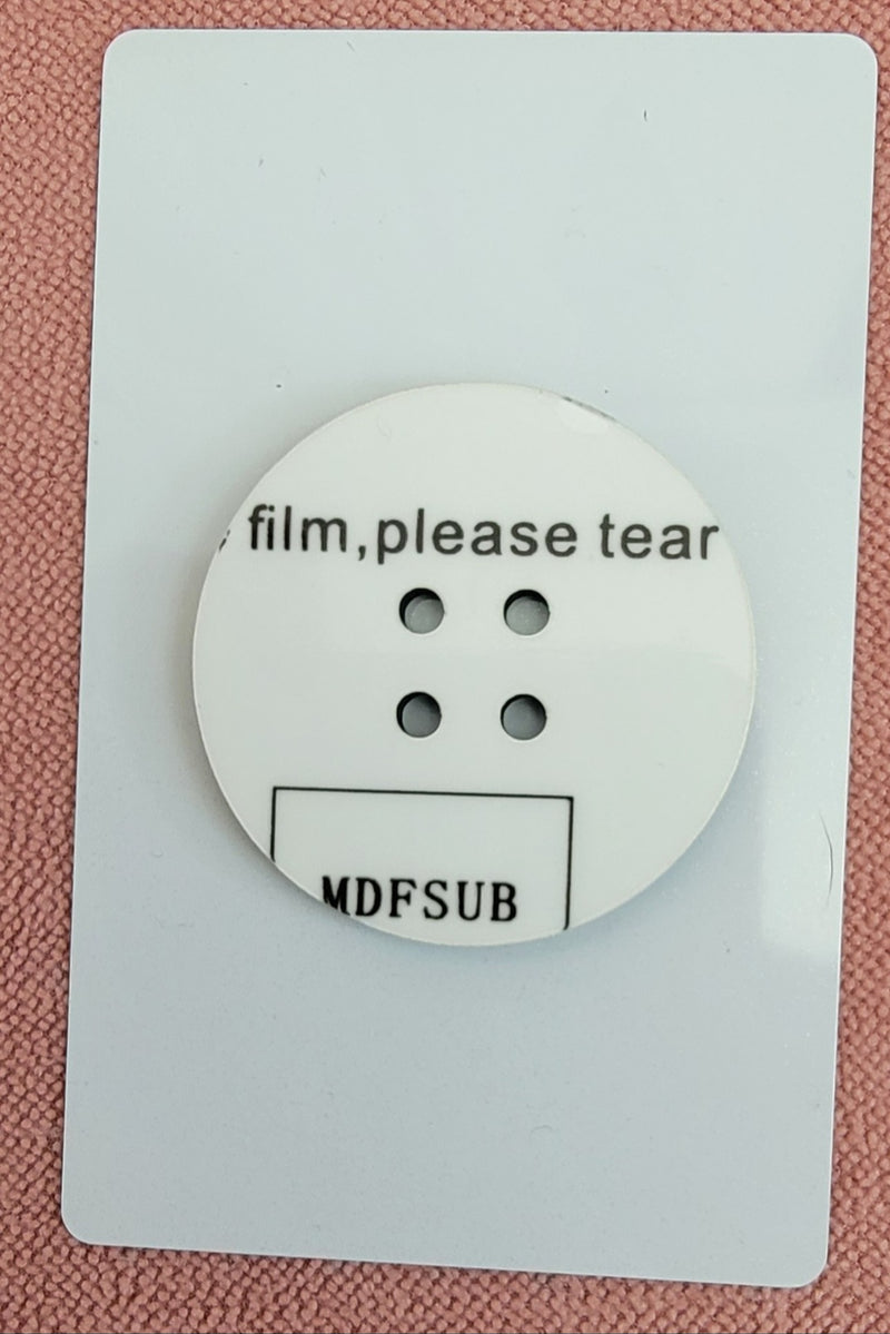 Sublimation MDF Santa Button with Card Blank front view - Sublimation Blank Canada | WestCoastCraft