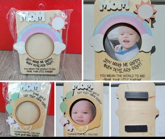 Wooden Photo Frame with magnets  for sublimation