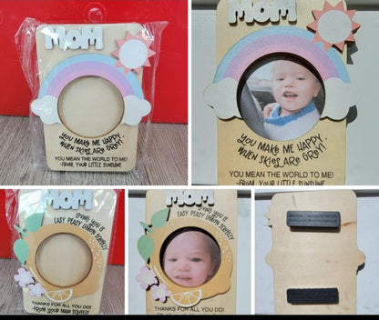 Wooden Photo Frame with magnets  for sublimation