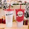 710 mL Color Changing Reusable Christmas Cups with Straw View 13 - Sublimation Blank Canada | WestCoastCraft