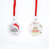 LED Acrylic Christmas Ornaments with Custom Sublimation Print - Santa Cat and Gingerbread Designs - Light Up Holiday Ornament Blanks Canada