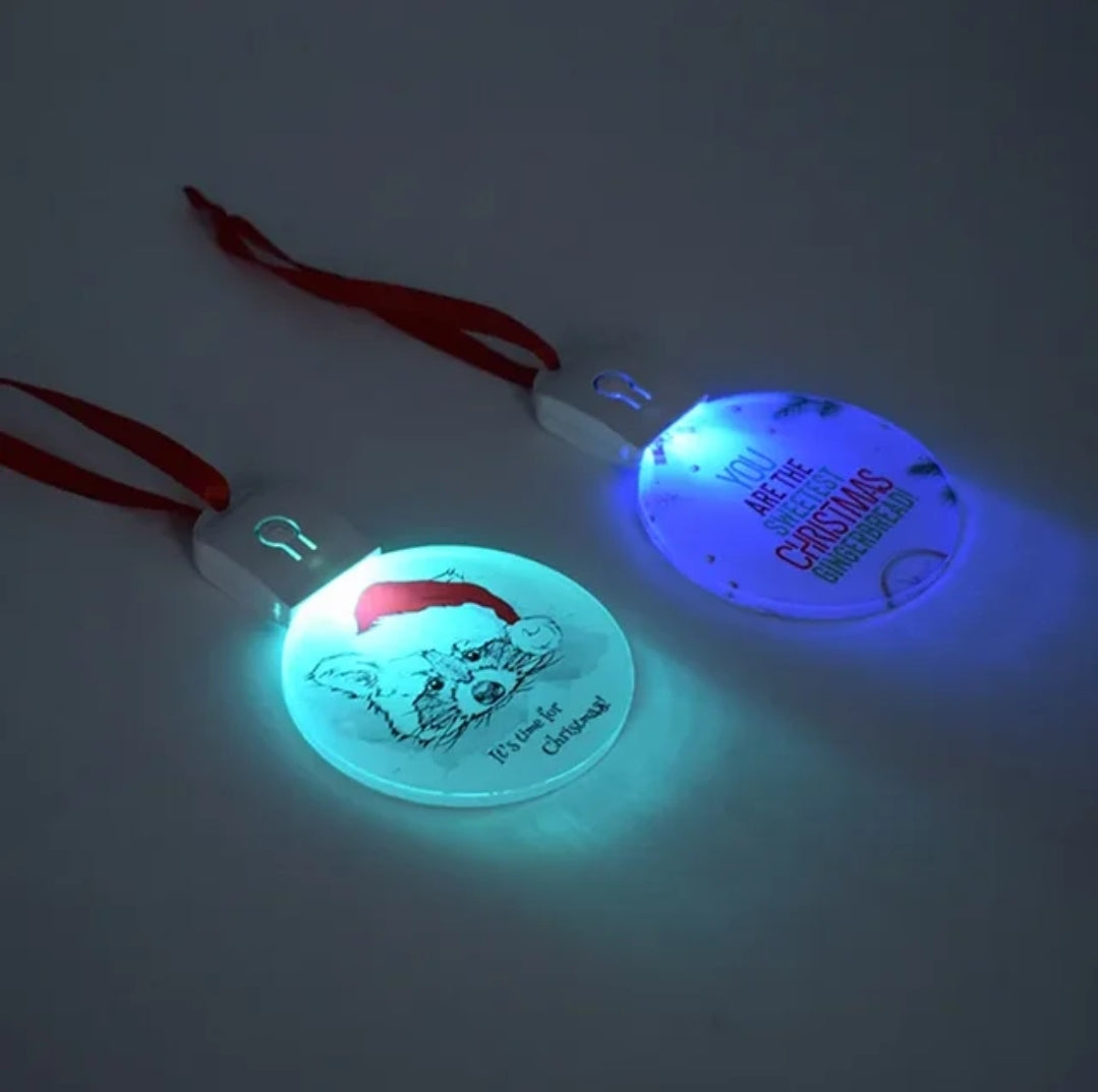 LED acrylic sublimation ornament blank with light base Canada
