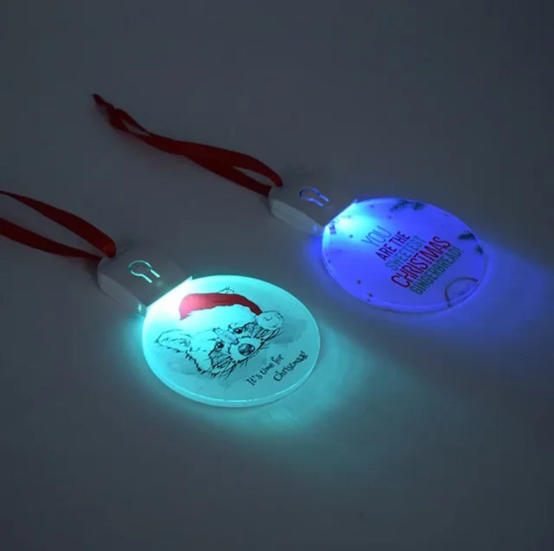LED acrylic sublimation ornament blank with light base Canada