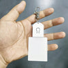 LED Acrylic Keychain with Blue Glow - Light Up Sublimation Keychain Blank with Key Ring - Color Changing Keychain Wholesale Canada