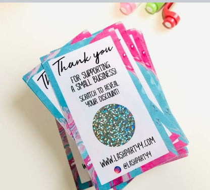 Sublimation Scratch Card with Scratch-Off Sticker
