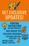 Free Monthly Sublimation Updates - Exclusive Printing Instructions New Products Insider Tips Discounts