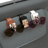 Plastic glasses holder for car sun visor with sublimation disc