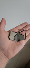 Sublimation Square Mini Pocket Mirror Keychain