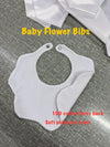 Sublimation Baby Bib Blank Flower Shape | Polyester Bib Canada