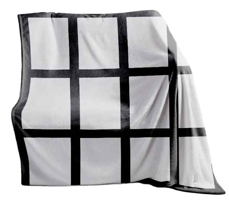 40 * 60 in 20 Panel Double lined Velvet Sublimation Blanket Front View - Sublimation Blank Canada | WestCoastCraft