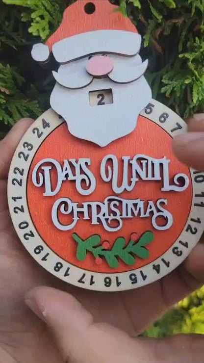 *NEW* CHRISTMAS COUNTDOWN ORNAMENT- ENGRAVED AND UV PRINTED