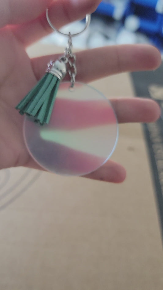 Holographic acrylic keychain
Grab 50 pcs for $20!