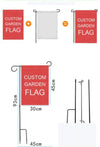 SUBLIMATION GARDEN FLAT KIT WITH POLE DOUBLE SIDED SUBLIMATION Packaging - Sublimation Blank Canada | WestCoastCraft
