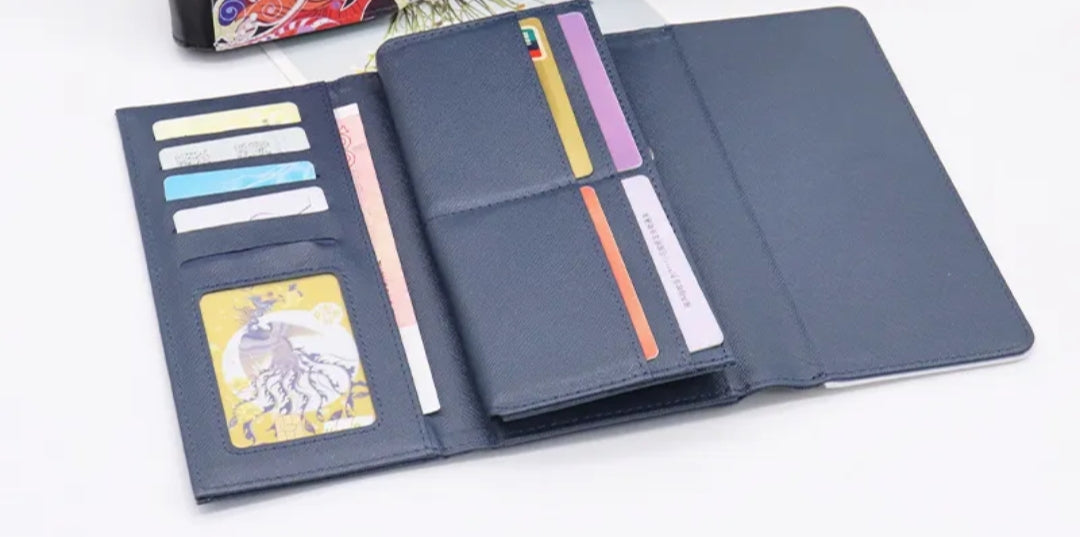 Sublimation trifold women's PU leather wallet