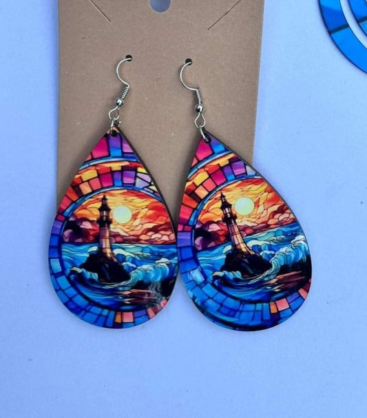 Pack of 30 pcs: mdf earrings