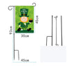 SUBLIMATION GARDEN FLAT KIT WITH POLE DOUBLE SIDED SUBLIMATION Size Reference - Sublimation Blank Canada | WestCoastCraft