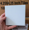 4.25x4.25 Inch Ceramic Sublimation Tile Blank - White Glossy Heat Press Coaster Photo Tile Canada