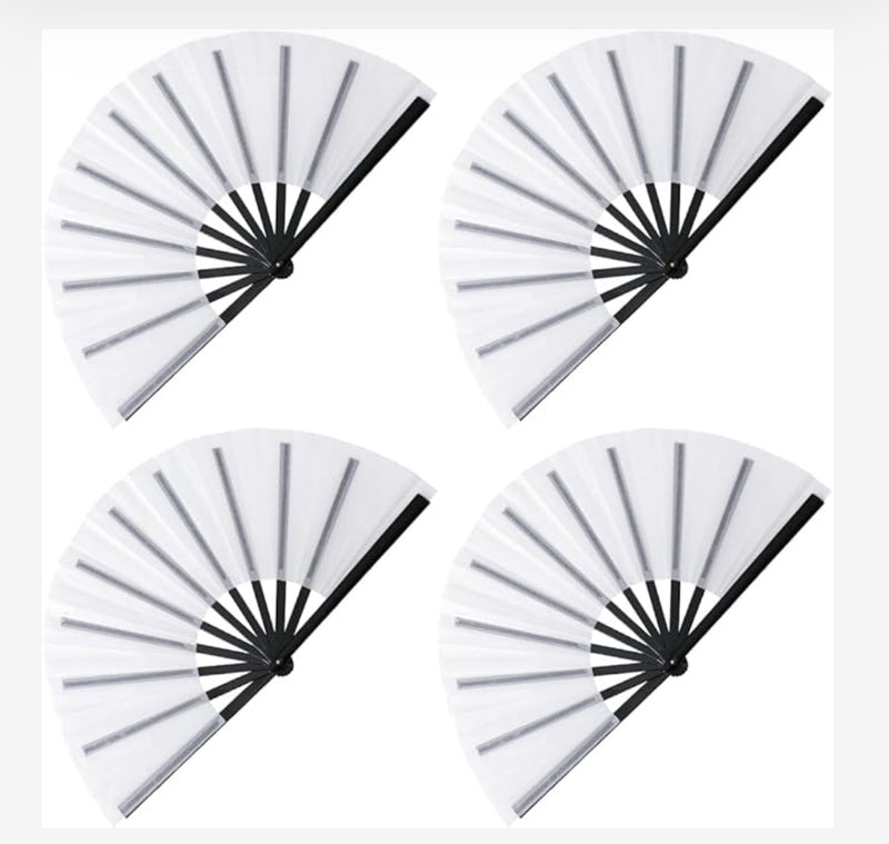 13 Inch Sublimation Clack Fan Blank Bundle (5 pcs) | Custom Fan Canada Front View - Sublimation Blank Canada | WestCoastCraft