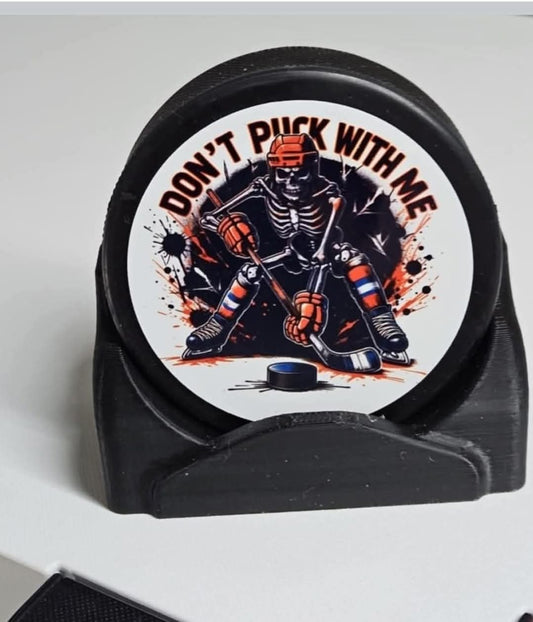 Hockey Puck Blank with Sublimation Aluminum Insert | Custom Sports Gift Canada