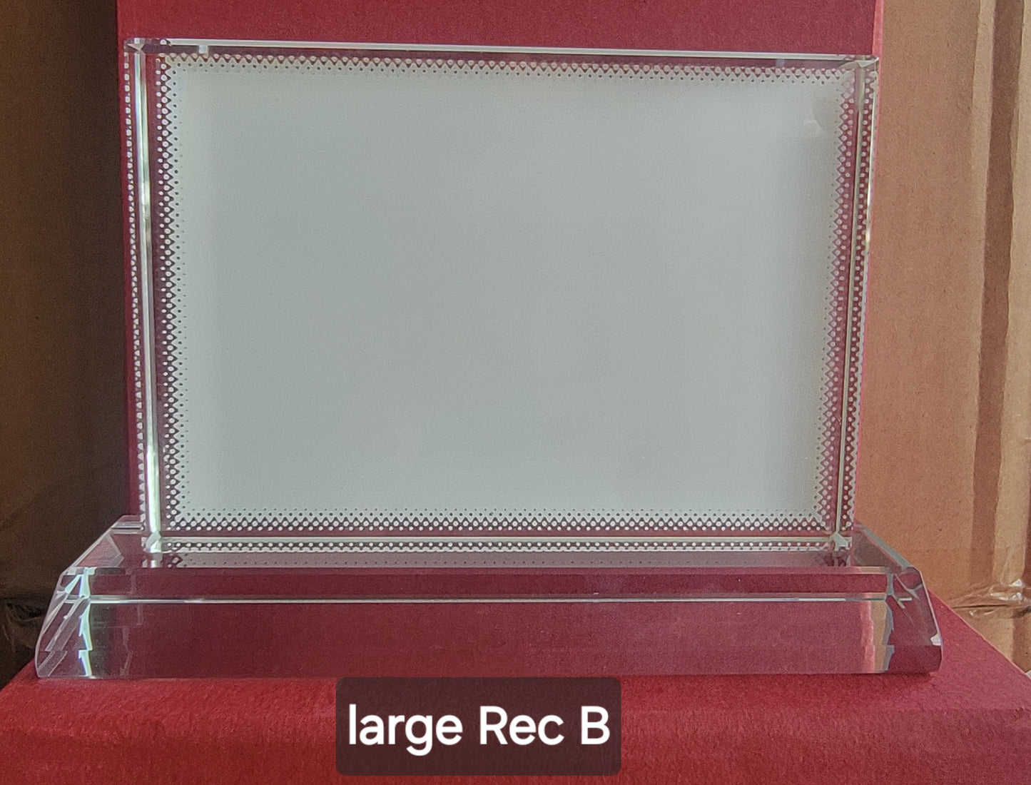Sublimation crystals frame, award plaques