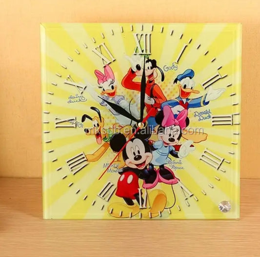 Sublimation glass square clock frame Front View - Sublimation Blank Canada | WestCoastCraft