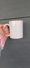 11 oz Two-Tone Sublimation Mug Blank | Colored Handle Canada Side View - Sublimation Blank Canada | WestCoastCraft