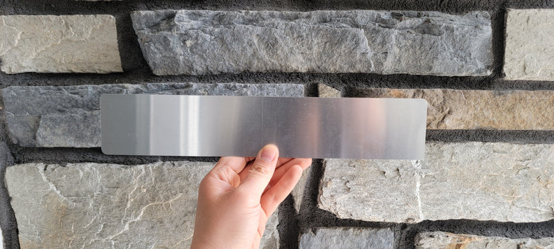 12x2.4 Inch Aluminum Sublimation Name Plate Blank | Door Sign Canada