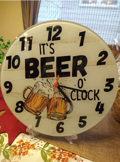 Sublimation Glass Clock with Hardware