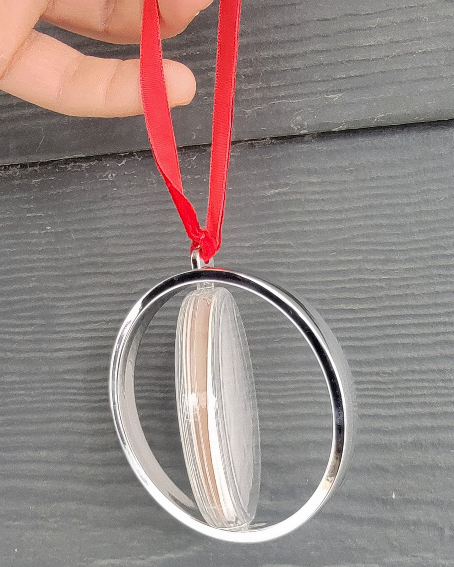 Sublimation Swivel Round Ornament - Double-Sided