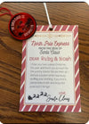 Sublimation MDF Santa Button with Card Blank back view - Sublimation Blank Canada | WestCoastCraft