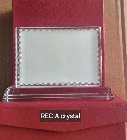 Sublimation crystals frame, award plaques