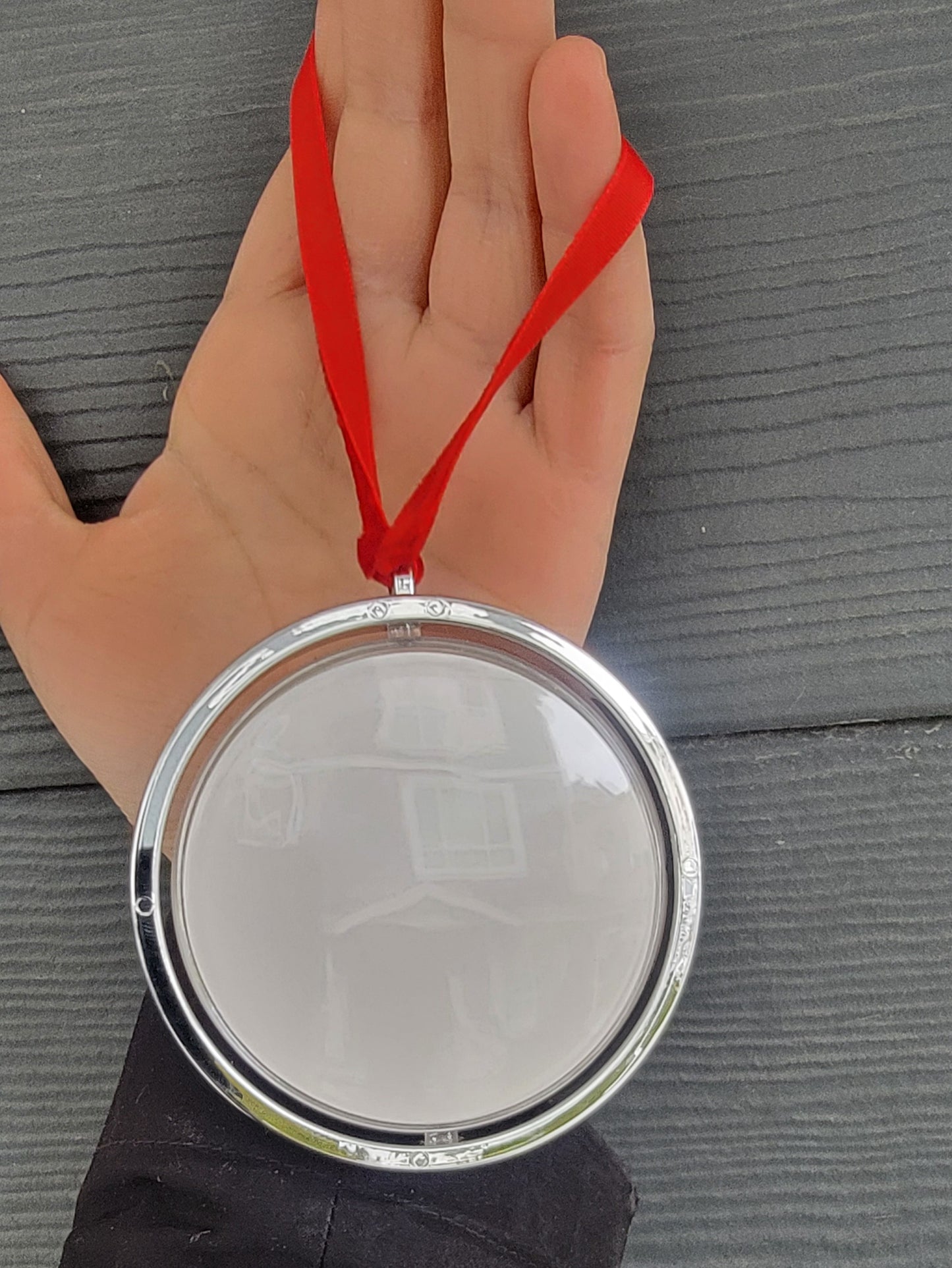 Sublimation Swivel Round Ornament - Double-Sided