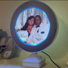 Sublimation LED Magic Mirror Photo Frame with Custom Wedding Couple Print - 2-in-1 LED Light Ring Makeup Mirror Blank with Personalized Mr and Mrs Photo - Premium Heat Press Printable Gift Canada