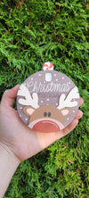 Christmas Countdown Ornament Reindeer Design - Days Until Christmas Laser Engraved Wooden Holiday Decor Canada