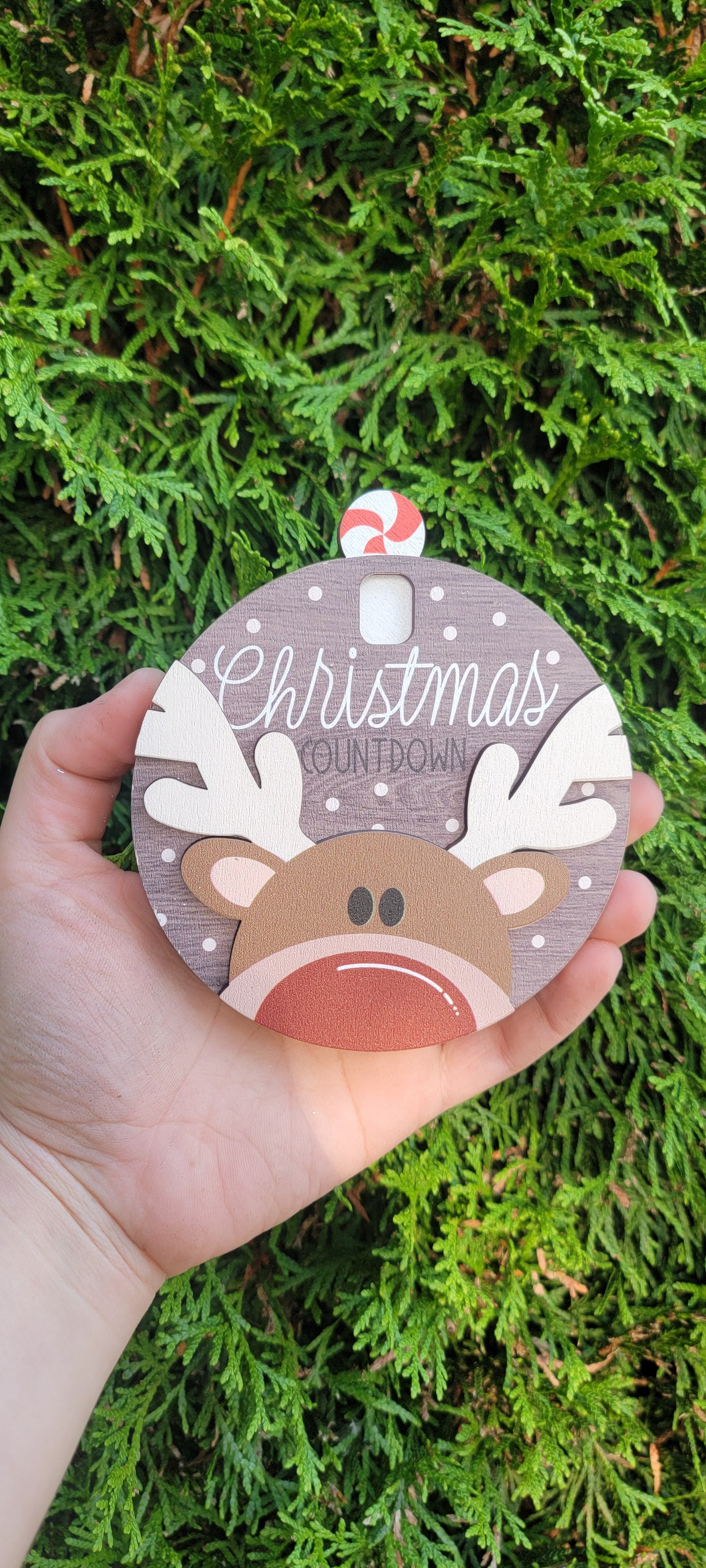 *NEW* CHRISTMAS COUNTDOWN ORNAMENT- ENGRAVED AND UV PRINTED