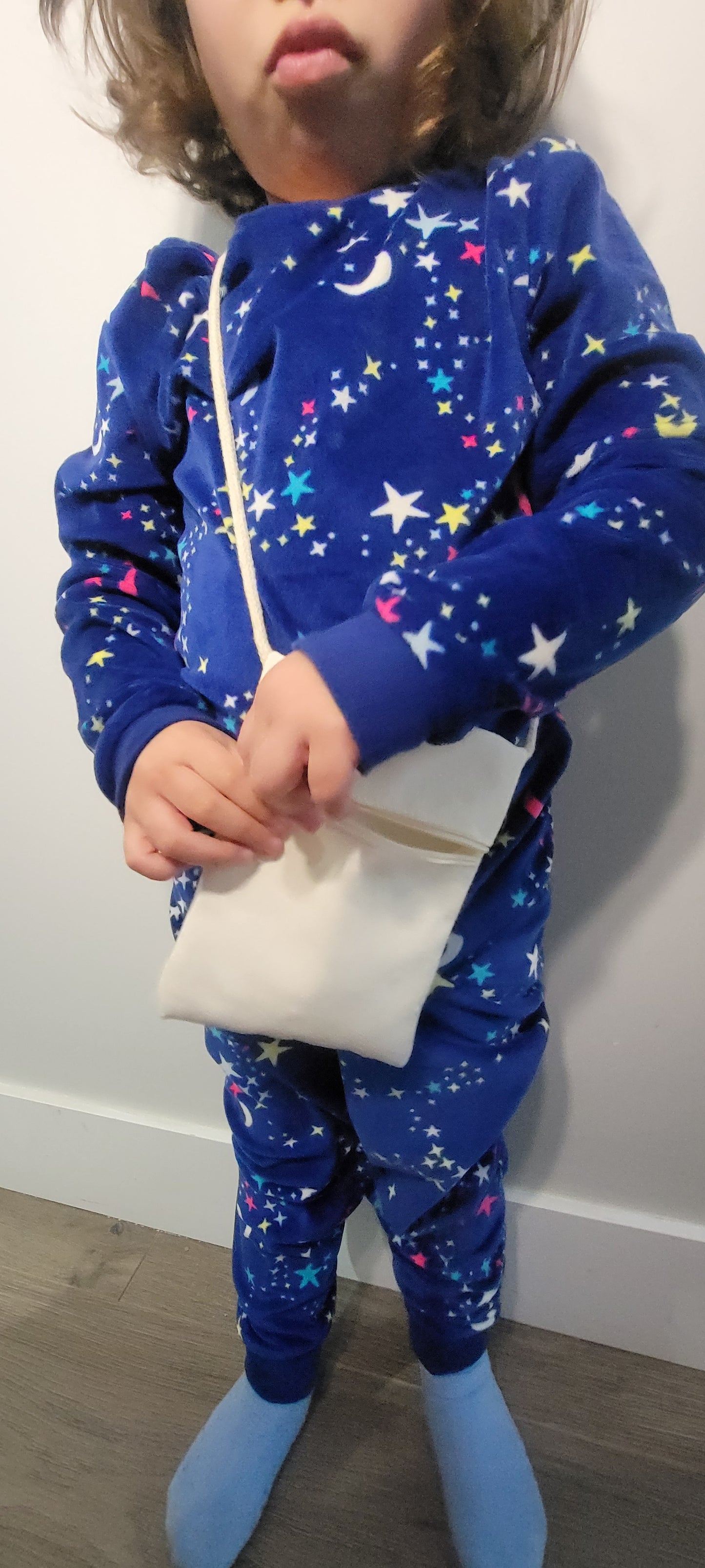 Sublimation linen sling purse with zipper