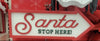 MDF Arrow Sign Sublimation Blank Santa Stop Here Design - 12x6 Christmas Door Hanger Holiday Decor Canada