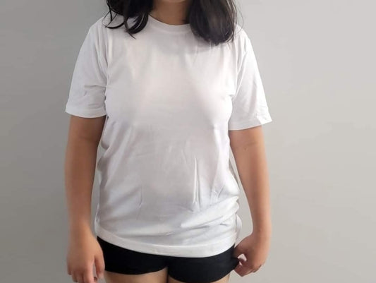 White sublimation t shirt