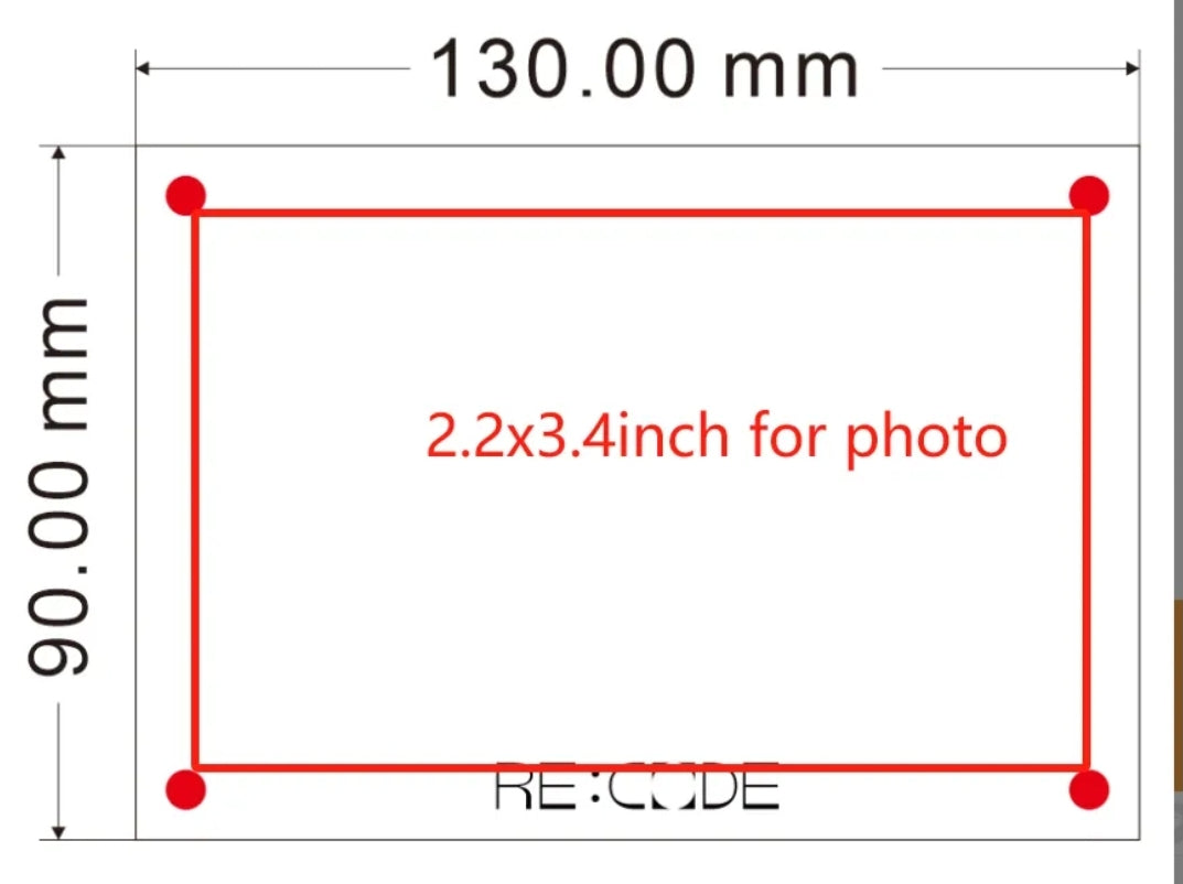Acrylic rectangle photo magnet with double sided sublimation aluminum card insert