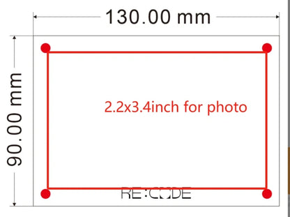 Acrylic rectangle photo magnet with double sided sublimation aluminum card insert