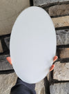 12x7 Inch Oval Aluminum Sublimation Sign Blank | Door Wreath Sign Canada Back View - Sublimation Blank Canada | WestCoastCraft