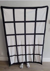 40 * 60 in 20 Panel Double lined Velvet Sublimation Blanket Back View - Sublimation Blank Canada | WestCoastCraft