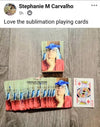 Sublimation Playing Cards (deck cards) with Customizable Box back view - Sublimation Blank Canada | WestCoastCraft