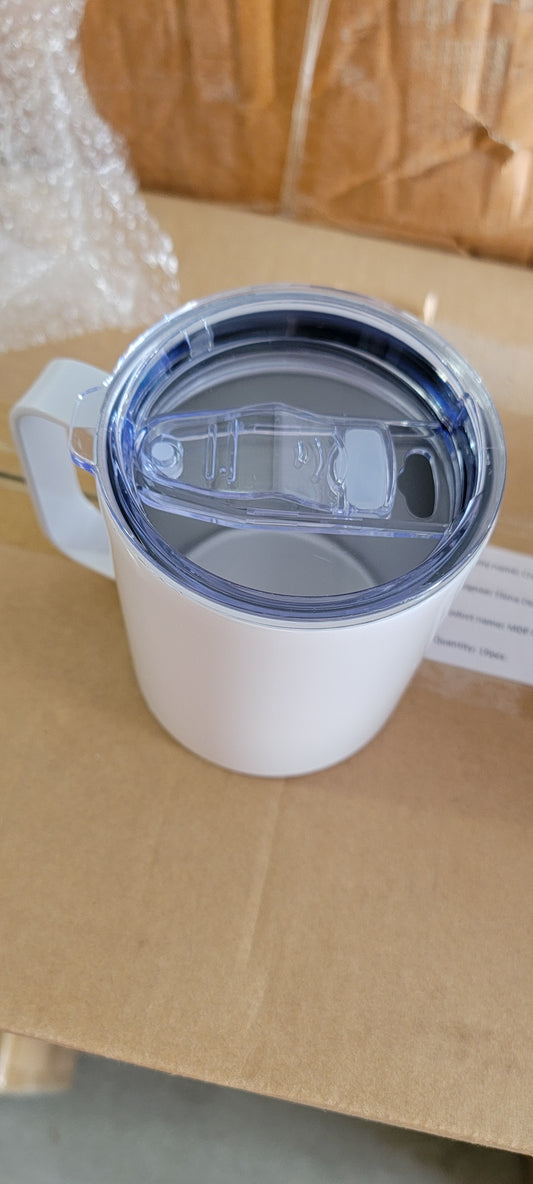 400 mL stainless steel coffee travel cup with handle / camping mug with handle
